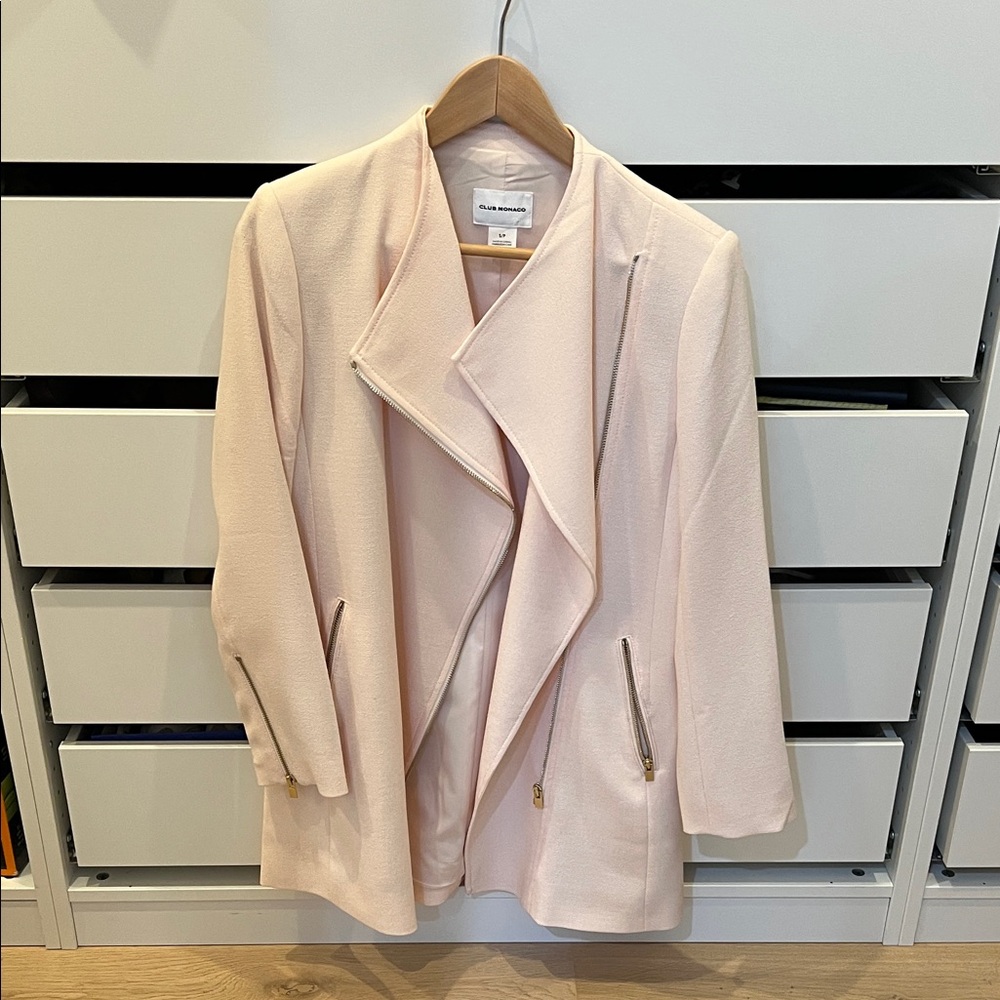 Club Monaco Soft Pink Trench Coat